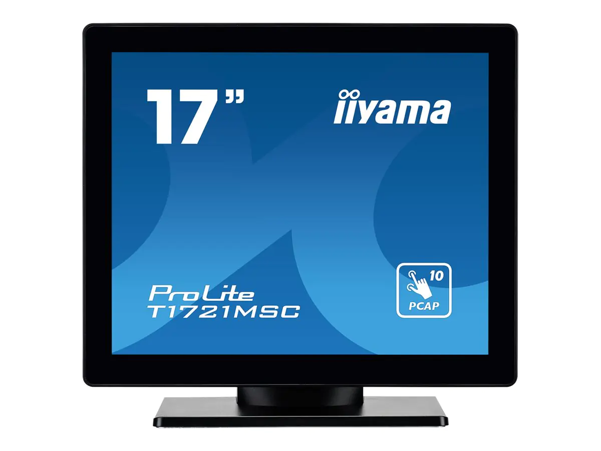 Iiyama ProLite T1721MSC-B2 - LED-Monitor - 43 cm (17") - Touchscreen - 1280 x 1024 SXGA @ 75 Hz - TN - 250 cd/m² - 1000:1 - 5 ms - HDMI, VGA - Lautsprecher - schwarze Blende mit mattem Finish