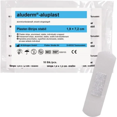 aluderm Pflaster aluplast Strips 1009155 1,9x7,2cm 10 St./Pack.