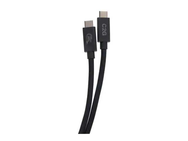 C2G 3.3ft (1m) USB 4.0 USB-C to C (48V 5A) 240W Charging Cable-Black - USB-Kabel - 24 pin USB-C (M