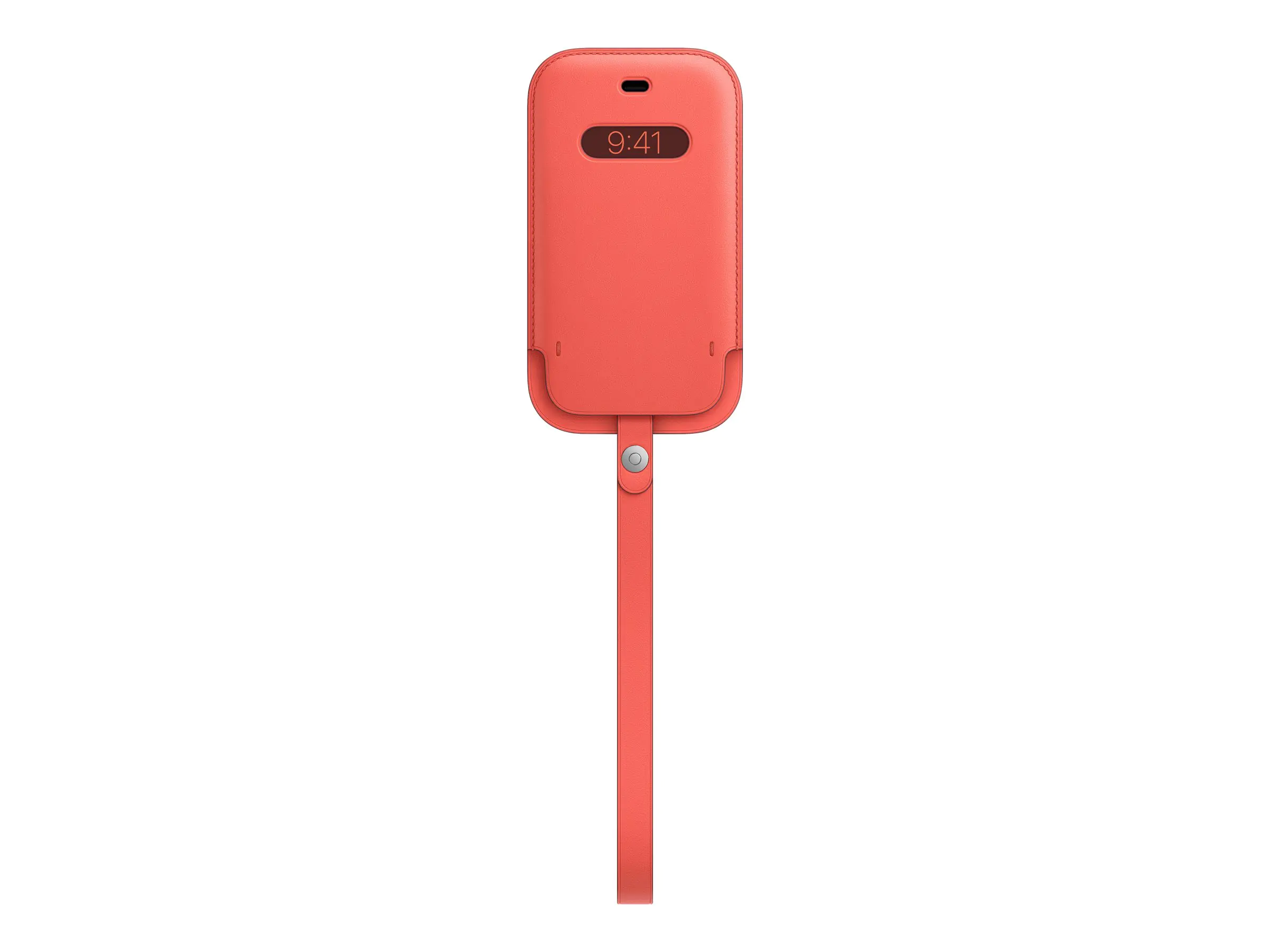 Apple Sleeve with MagSafe - Schutzhülle für Mobiltelefon - Leder - Pink Citrus - für iPhone 12 mini