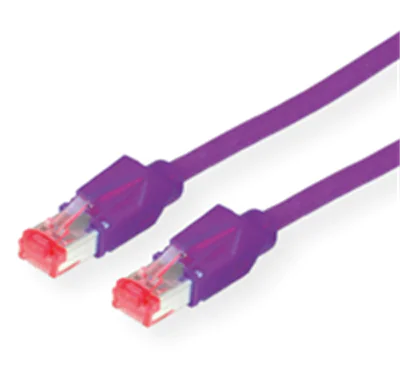 Dätwyler - Patch-Kabel - RJ-45 (M) zu RJ-45 (M) - 7 m - SFTP - CAT 6 - halogenfrei, ohne Haken, verseilt - lila