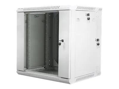 Lanberg Schrank Netzwerkschrank - geeignet für Wandmontage - Grau, RAL 7035 - 12U - 48.3 cm (19") WF02-6612-10S