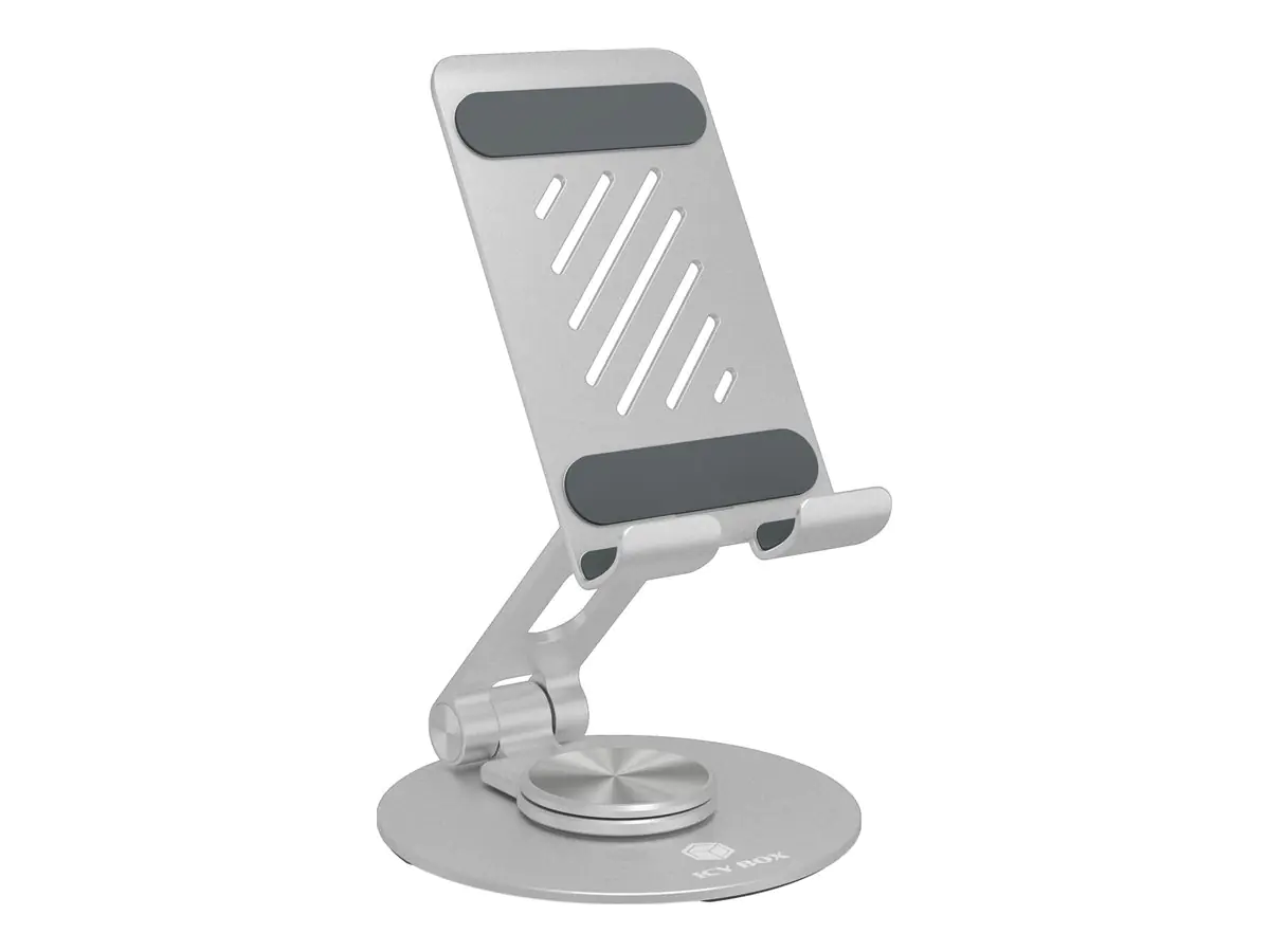 ICY BOX IB-TH201-R Smartphone Stand und Tablet 360 Grad drehbar verstellbar bis 32.76