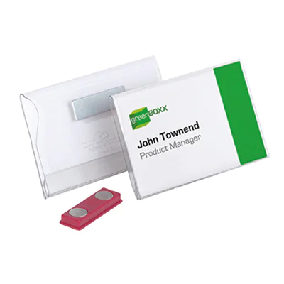 DURABLE Namensschild 811719 90x54mm Hartfolie tr 25 St./Pack .