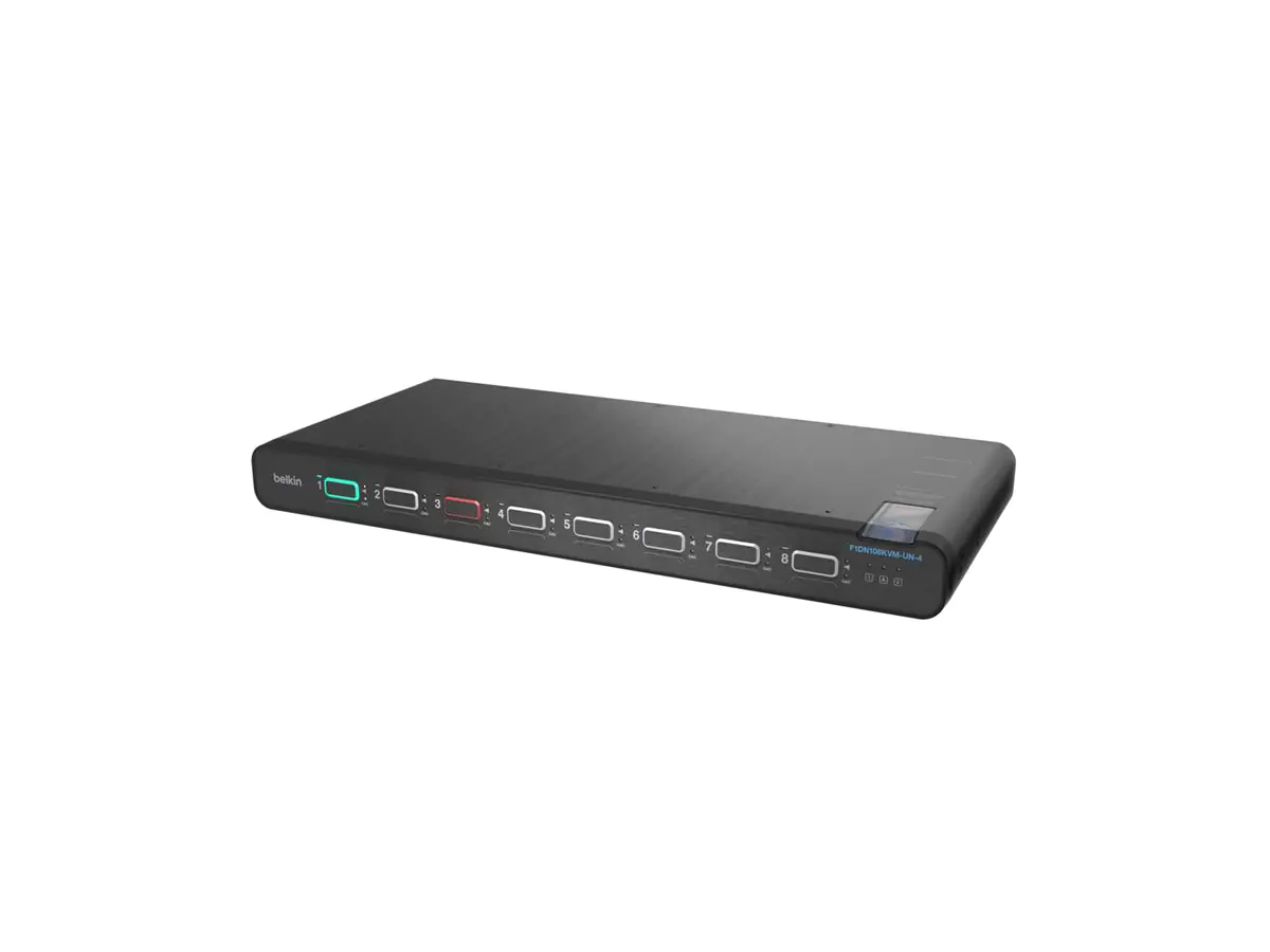 Belkin Universal Secure - 2. Generation - KVM-/Audio-Switch F1DN108KVM-UN-4