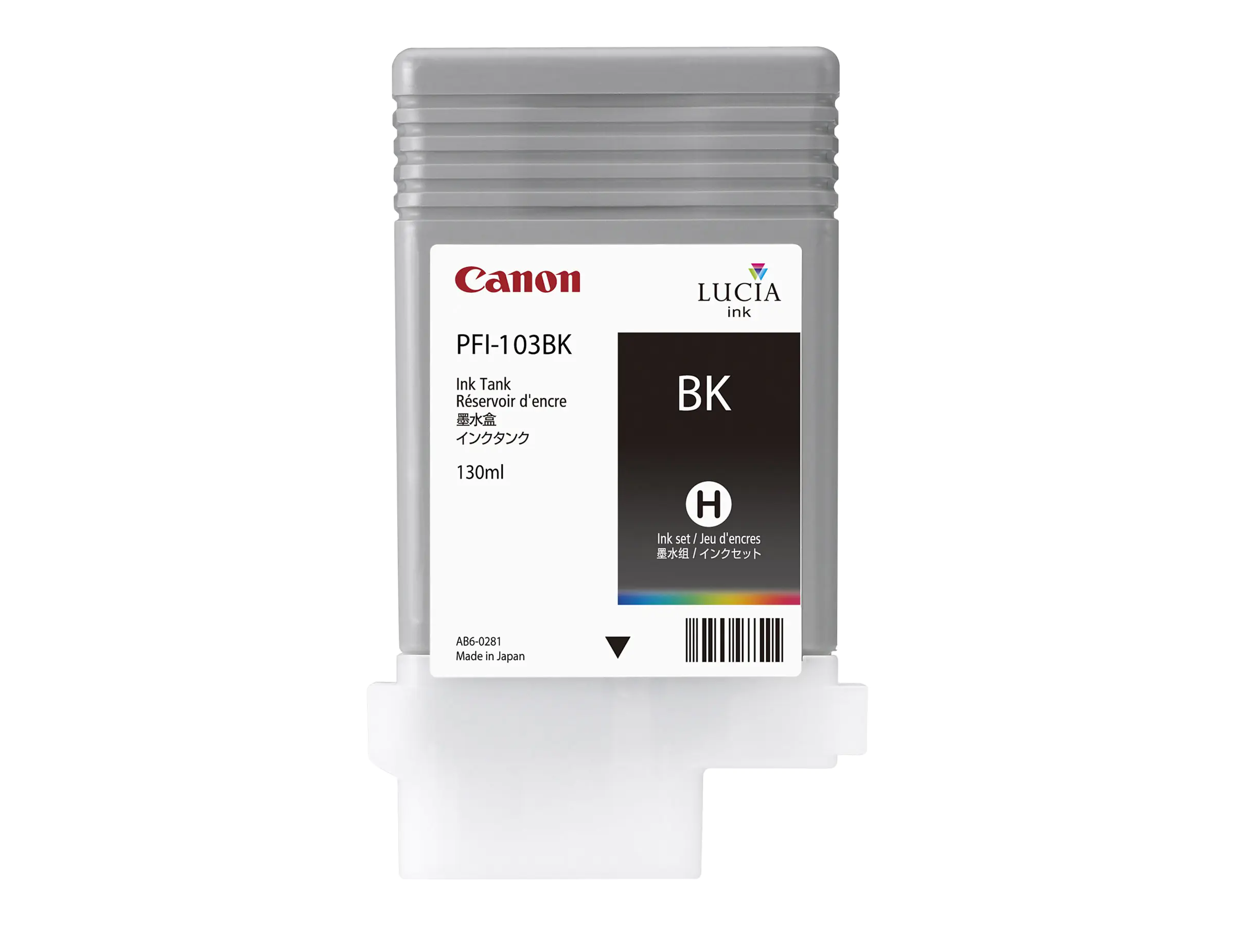 Canon PFI-103 BK - 130 ml - Schwarz - Original - Tintenbehälter - für imagePROGRAF iPF5100, iPF6100, iPF6200