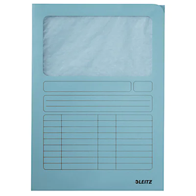 Leitz Sichtmappe DIN A4 160g/m² Manilakarton, recycelt hellblau 100 St./Pack.