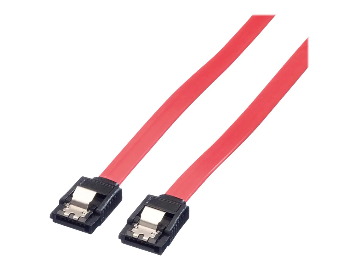 Secomp VALUE - SATA-Kabel - Serial ATA 150/300/600 - SATA (W) zu SATA (W) - 1 m - eingerastet - Rot