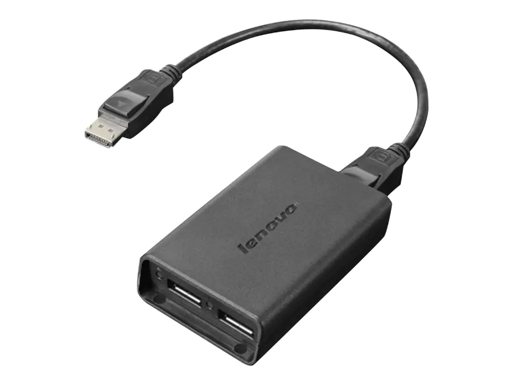 Lenovo - DisplayPort-Adapter - DisplayPort (M) zu DisplayPort (W) - für ThinkCentre M75s Gen 2; M75t Gen 2; ThinkEdge SE30; SE50; ThinkStation P330 Gen 2; P350