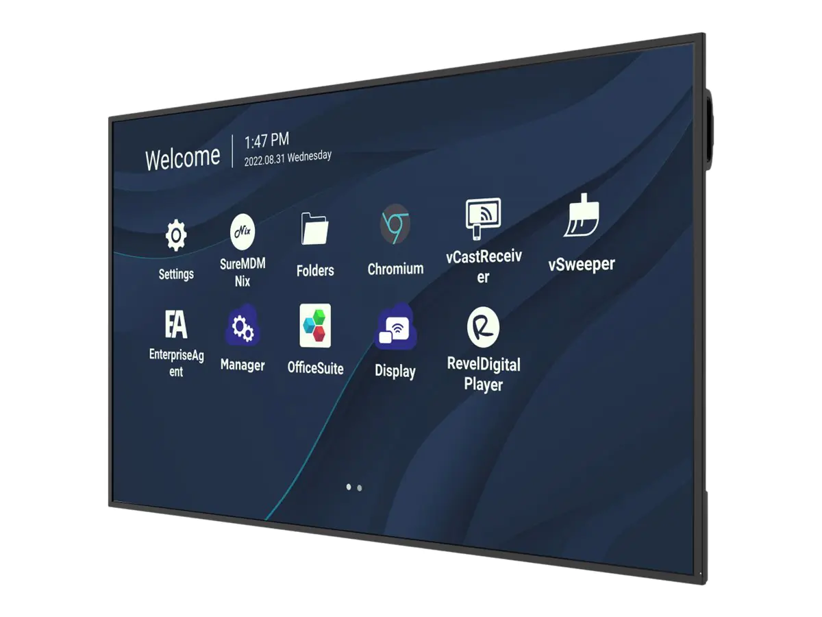 ViewSonic CDE7530 - 190 cm (75") Diagonalklasse CDE30 Series LCD-Display mit LED-Hintergrundbeleuchtung - Digital Signage - mit mit SoC Mediaplayer - 4K UHD (2160p) 3840 x 2160 - Direct LED