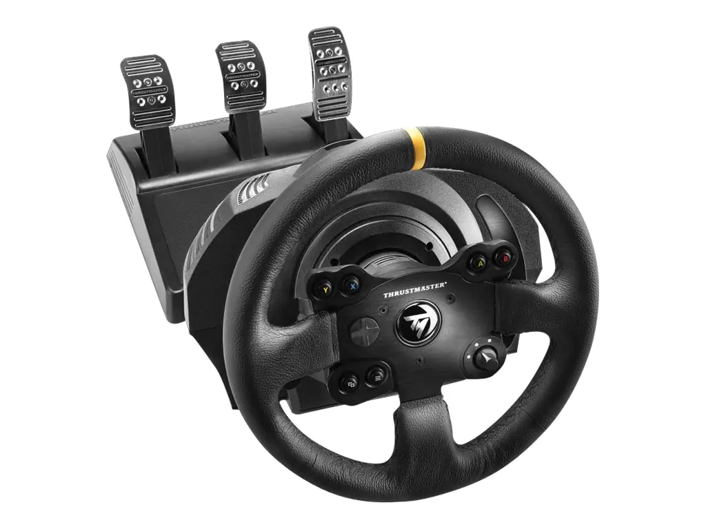 ThrustMaster TX Racing - Leather Edition - Lenkrad- und Pedale-Set - kabelgebunden - für PC, Microsoft Xbox One