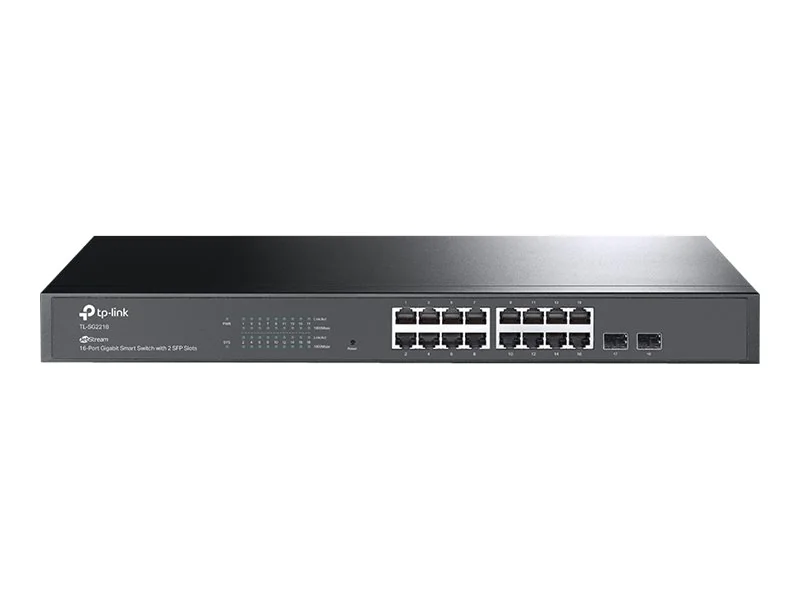 TP-Link JetStream TL-SG2218 - V1 - Switch - Smart - 16 x 10/100/1000 + 2 x SFP - an Rack montierbar