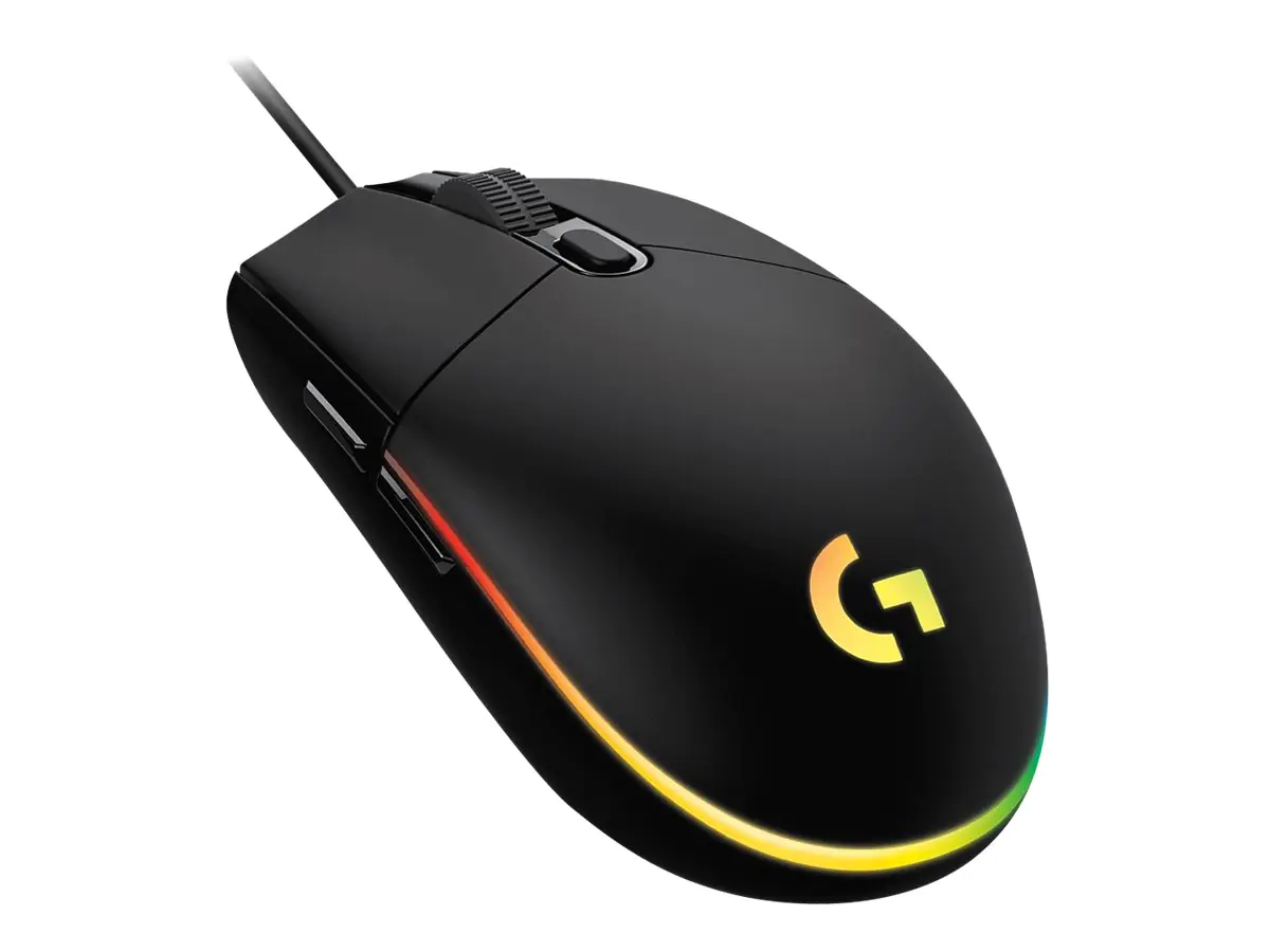 Logitech Gaming Mouse G203 LIGHTSYNC - Maus - optisch - 6 Tasten - kabelgebunden - USB - Schwarz