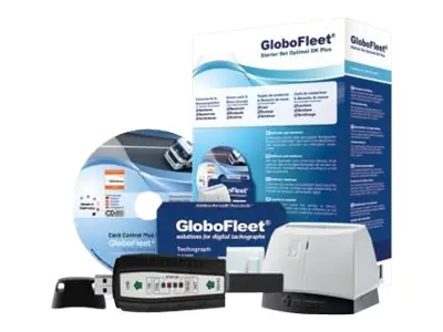 GloboFleet Starter Set Optimal DK II Card Control Plus - Box-Pack - CD - Win - Multilingual - mit Smart Card reader, 8 GB download key and 3 rolls of tachograph paper