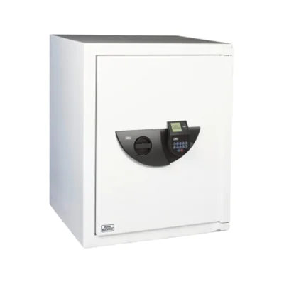 BURG-WÄCHTER Sicherheitsschrank WS Office-Line 802 E FP Innenmaße: 49,8 x 66,6 x 37 cm (B x H x T) 108,5mm Elektroschloss, Fingerabdruck Stahl hellgrau