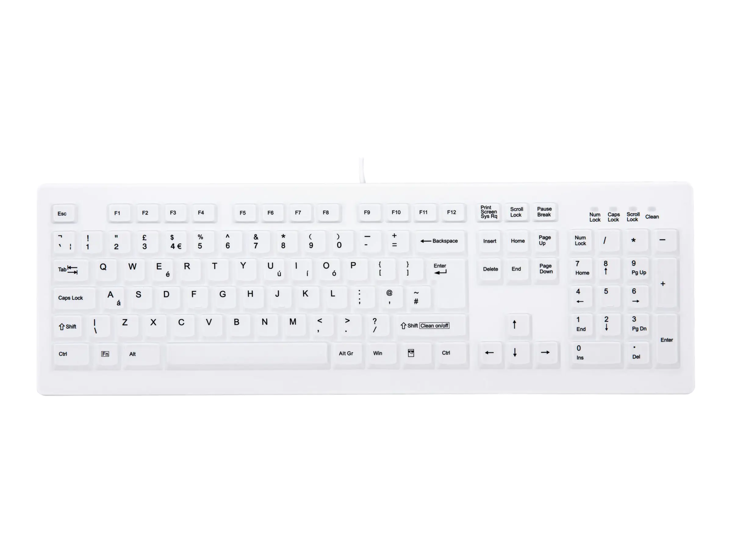 Active Key MedicalKey AK-C8100 - Tastatur - USB - GB - weiß