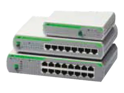 Allied Telesis AT FS710/8E - Switch - unmanaged - 8 x 10/100 - Desktop, an Rack montierbar
