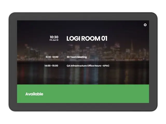 Logitech Tap Scheduler Purpose-Built Scheduling Panel for Meeting Rooms - Videokonferenzkomponente - Zertifiziert für Microsoft Teams, Zoom Certified - Graphite
