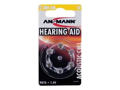 Ansmann Batterie 6 x PR70 Zink-Luft 5013223