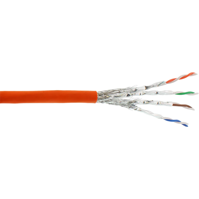 InLine Verlegekabel Cat.7a - S/FTP (PiMF) 4x2x0,58 AWG23 - 1200MHz - B2ca - 300m 71300I