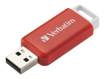 Verbatim DataBar - USB-Flash-Laufwerk - 16 GB - USB 2.0 - Rot
