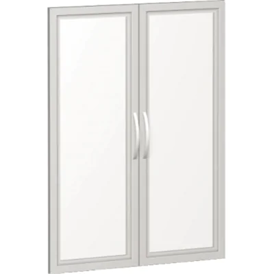 Geramöbel Glastürsatz S-383901-GT m. Holzrahmen 3 OH f. Korpbusb. 800