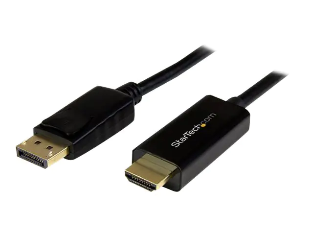 StarTech DisplayPort auf HDMI Kabel - 3m - DP zu HDMI Adapter mit Kabel - Ultra HD 4K 30Hz - St/St - Videokabel - DisplayPort (M) bis HDMI (M) - 3 m - 4K Unterstützung