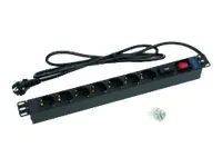 Triton RAB-PD-X12-A1 - Steckdosenleiste (Rack - einbaufähig) - Ausgangsanschlüsse: 7 - 1U - 48.3 cm (19") - RAL 9005