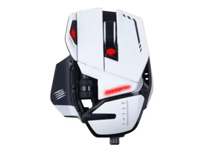 Mad Catz R.A.T.6+ - Maus - optisch - 11 Tasten kabelgebunden - USB - Weiß - MR04DCINWH000-0
