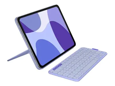 Logitech Flip Folio - Tastatur und Foliohülle - full size - kabellos - Bluetooth 5.1 LE - QWERTZ
