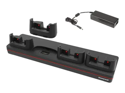 Honeywell Charge Base - Handgerät-Ladeständer und Netzteil - Ausgangsanschlüsse: 4 - für Honeywell CW45