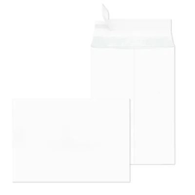 SECURITEX® Versandtasche DIN B5 176 x 250 mm (B x H) ohne Fenster 130g/m² mit Haftklebung Papier weiß 100 St./Pack.