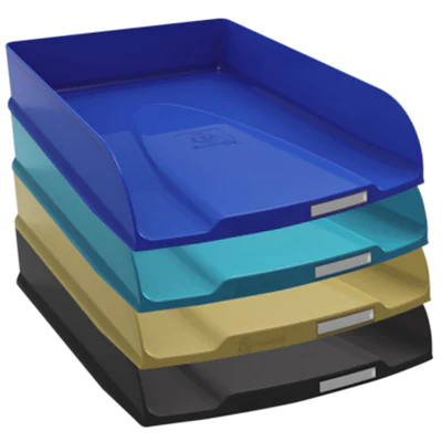 Exacompta Briefablage Neo Deco DIN A4, Überbreite Polystyrol Farbe: farbig sortiert 4 St./Pack.