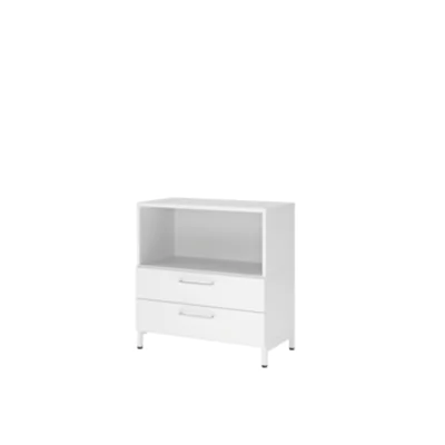 Hammerbacher Regal FlexWall 800 x 828 x 417 mm (B x H x T) 28kg Holz weiß