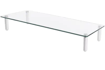 Digitus - Aufstellung für Monitor - Kunststoff, Aluminium, Temperglas - Bildschirmgröße: 33-81 cm (13"-32") - Schreibtisch-Ständer
