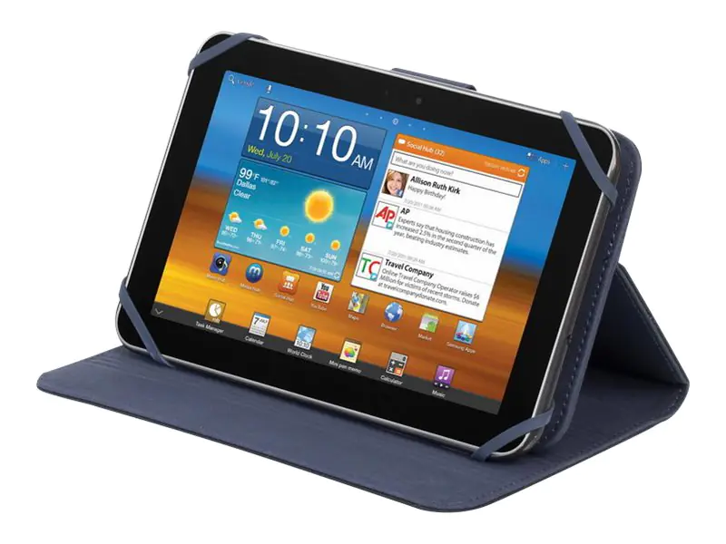 Riva Case Biscayne 3312 Universal - Flip-Hülle für Tablet - Polyester - Schwarz - 7"