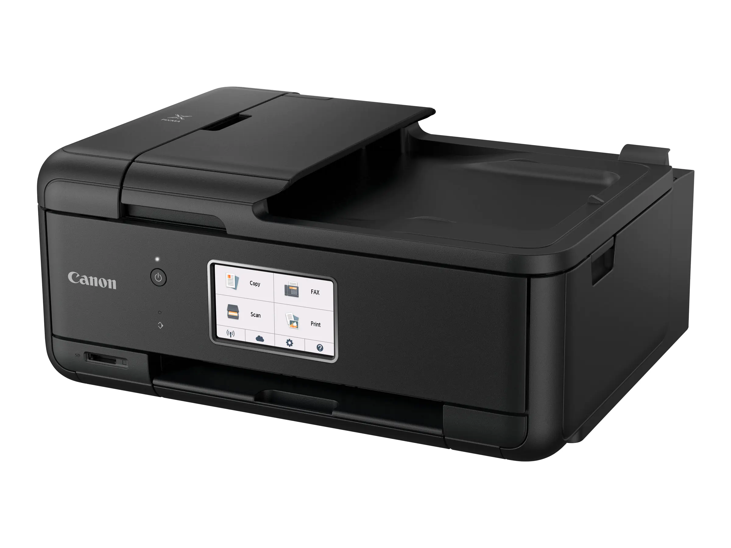 Canon PIXMA TR8550 - Multifunktionsdrucker - Farbe - Tintenstrahl - A4 (210 x 297 mm), Legal (216 x 356 mm) (Original) - A4/Legal (Medien) - bis zu 15 ipm (Drucken) - 200 Blatt - 33.6 Kbps - USB 2.0, LAN, Wi-Fi(n), Bluetooth