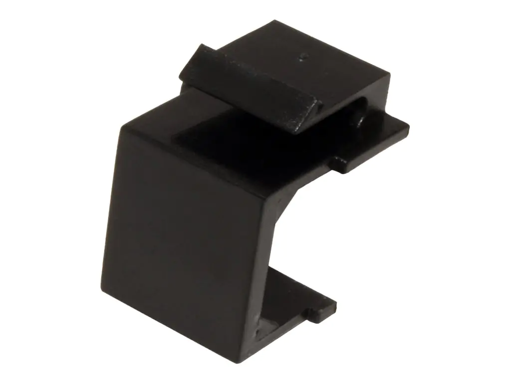 VALUE - Modulareinsatzkappe - CAT 6e - Schwarz (Packung mit 10)
