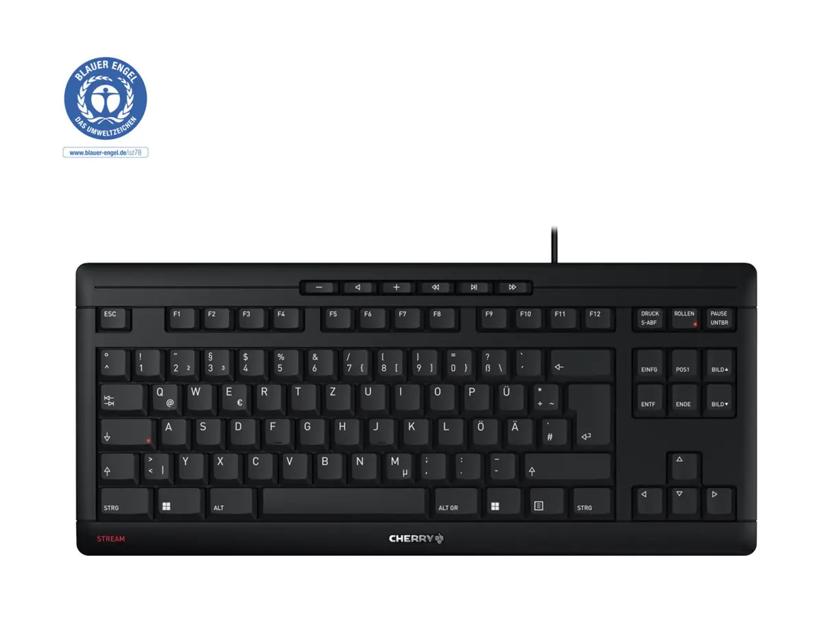 Cherry STREAM KEYBOARD TKL - Tastatur - USB JK-8600DE-2