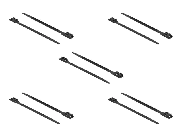 Delock Cable Tie with Double Locking - Kabelbinder - 1 m - Schwarz