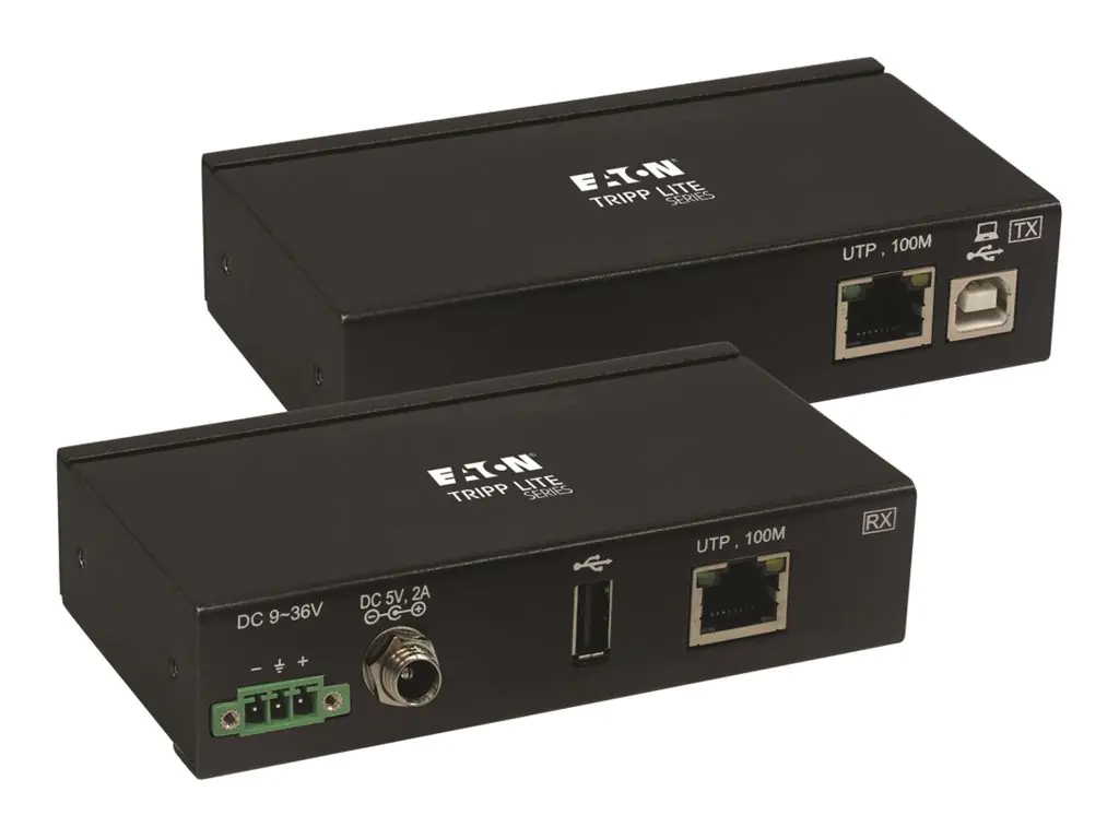 Tripp Eaton Tripp Lite Series USB over Cat6 Extender 1-Port Industrial, ESD Protection, PoC