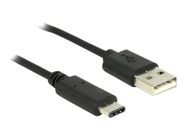 DeLOCK - USB-Kabel - USB-C (M) bis USB (M) - USB 2.0 - 3 A - 50 cm - Schwarz
