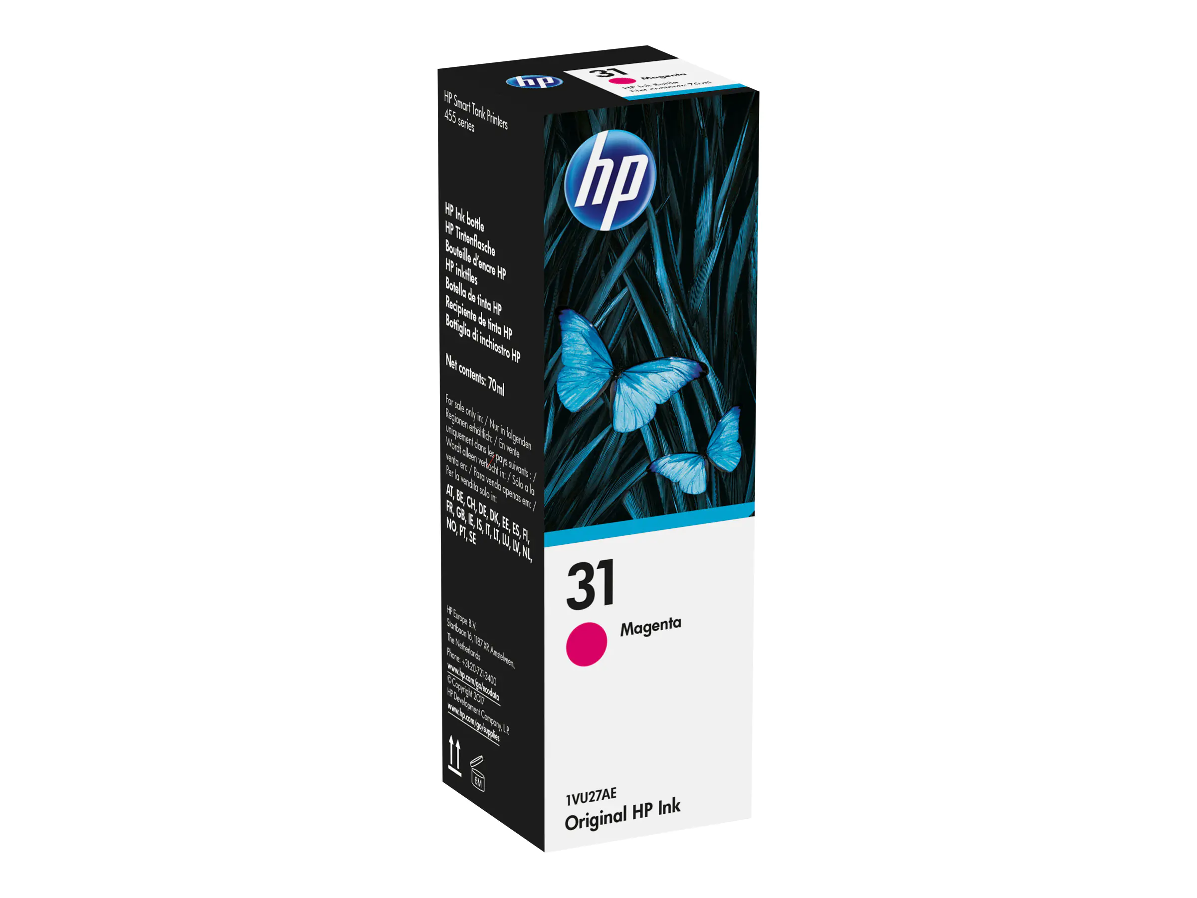 HP 31 - 70 ml - Magenta - Original - Nachfülltinte - für Ink Tank 315; Smart Tank Plus 55X, 57X, 65X; Smart Tank Wireless 45X