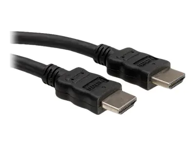 Roline HDMI High Speed Cable with Ethernet - HDMI-Kabel mit Ethernet - HDMI männlich zu HDMI männlich - 7.5 m - abgeschirmt - Schwarz