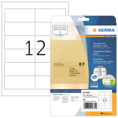 HERMA Etikett 4682 97x42,3mm 300 St./Pack.