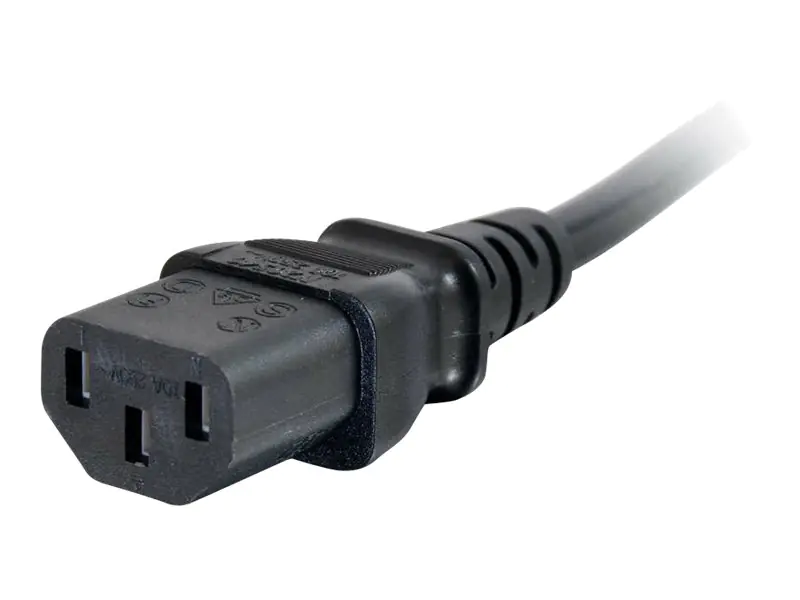 C2G Computer Power Cord Extension - Spannungsversorgungs-Verlängerungskabel - IEC 60320 C13 zu IEC 60320 C14 - Wechselstrom 250 V - 2 m