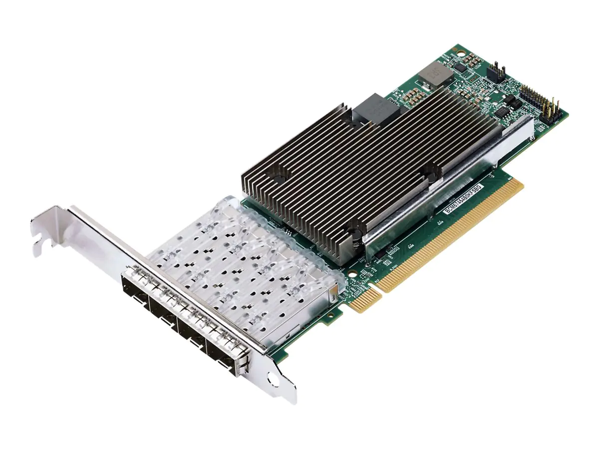 Lenovo ThinkSystem Broadcom 57454 - V2 - Netzwerkadapter - PCIe 3.0 x16 - 10/25 Gigabit SFP28 x 4 - für ThinkAgile HX5531 Certified Node; HX7530 Appliance; HX7531 Certified Node