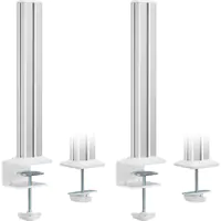 InLine Slatwall - Befestigungssäule - weiß, Aluminium (Packung mit 2)