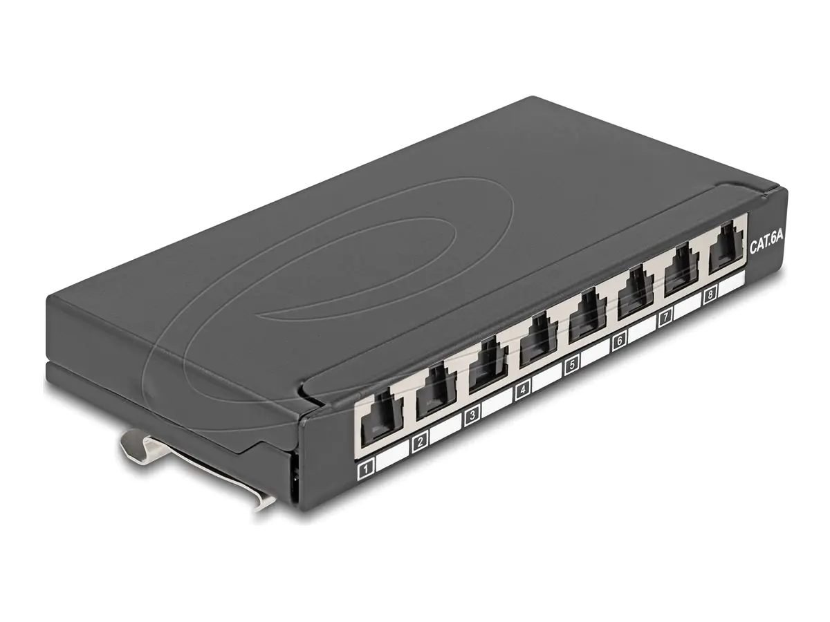 Delock Patch Panel - mini - DIN schienenmontierbar 90573