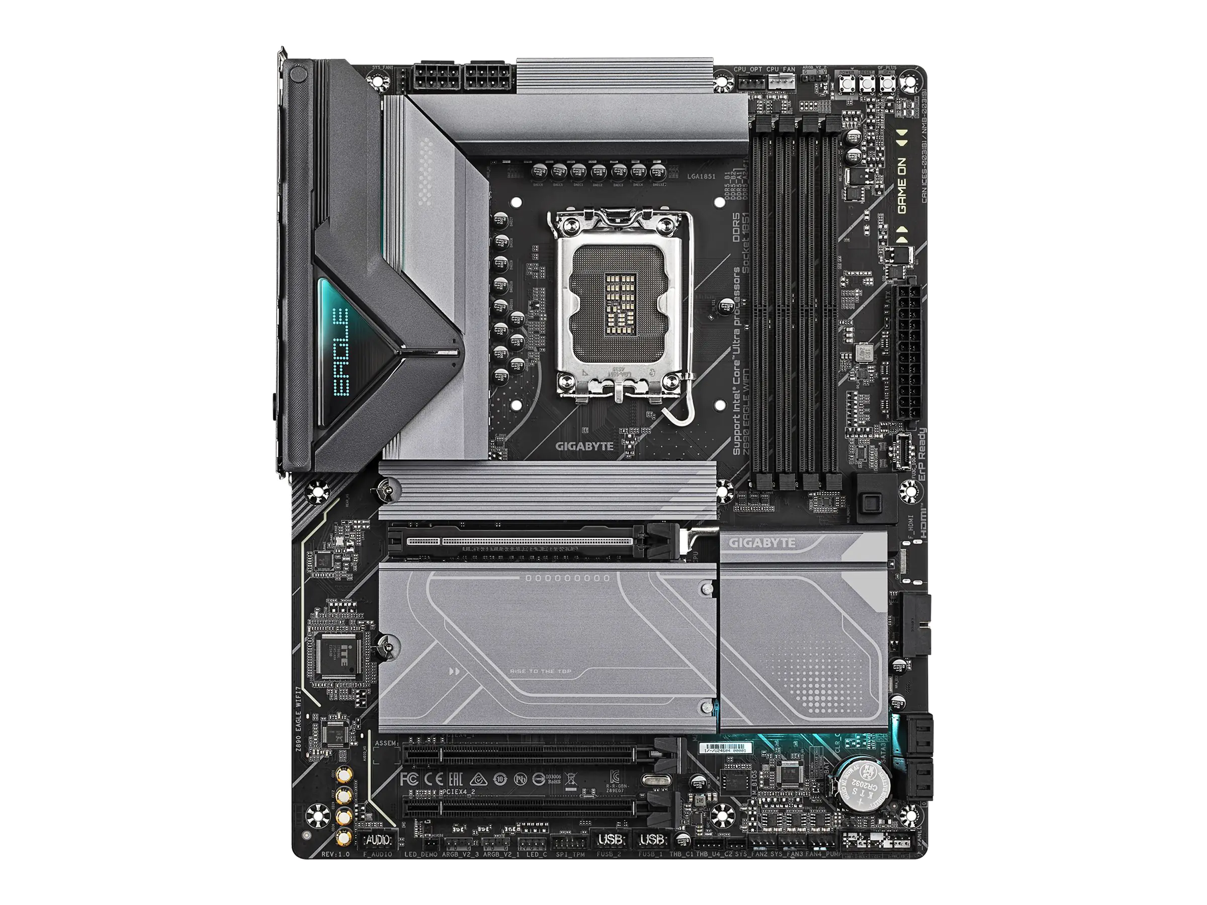 Gigabyte Z890 EAGLE WIFI7 - Motherboard - ATX - LGA1851-Sockel - Z890 Chipsatz - USB4, USB 3.2 Gen 2, USB 3.2 Gen 1, USB-C 3.2 Gen2 - Bluetooth, Wi-Fi 7, 2.5 Gigabit LAN - Onboard-Grafik (CPU erforderlich) - HD Audio (8-Kanal)